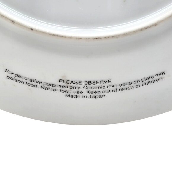 Kyoto Imperial Porcelain Iris Pond Decorative Plate Hidden Views Of Japan JE342 - Picture 4 of 4